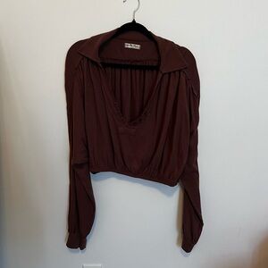 Free Peopl Brown Top